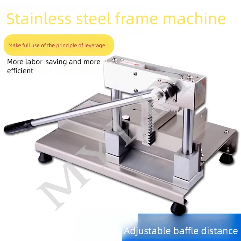 Bone Cutting Machine Commercial Manual Chop Pig Trotters Chopped Guillotine Frozen Meat Cut Bone Chopped Home Small Bone Saw