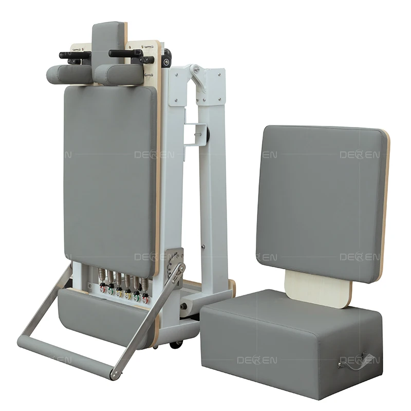 

Durable Portable Foldable White Bed Pilates Reformer Aluminum Alloy Fitness Equipment For Studio Or Gym Body Pilates Machine