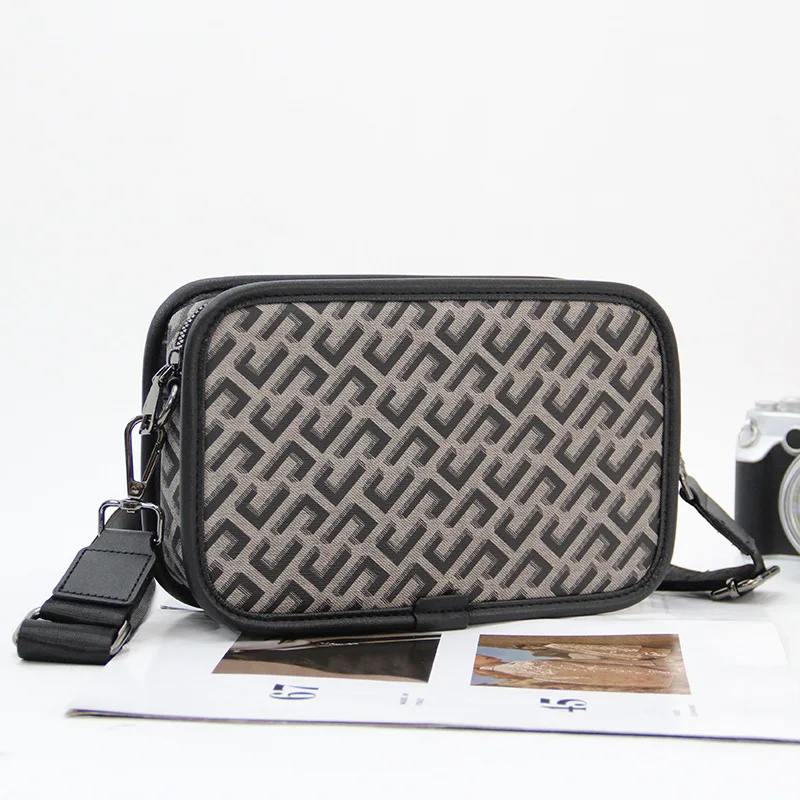 2025 New Crossbody Bag Men Mini Square Shoulder Bag Fashion Casual Crossbody Bags Men Shoulder Messenger Bag Mobile Phone Pouch