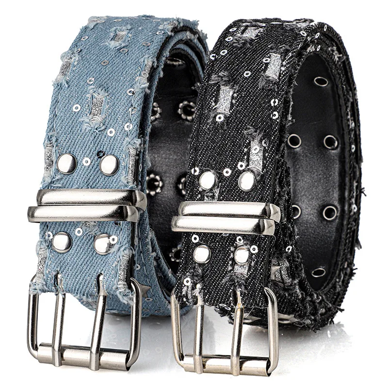 

Новый модный роскошный женский ремень в стиле панк, джинсовые аксессуары, джинсовый ремень в стиле хип-хоп Y2k, ремень с полой пряжкой в виде звезды, для мужчин и женщин