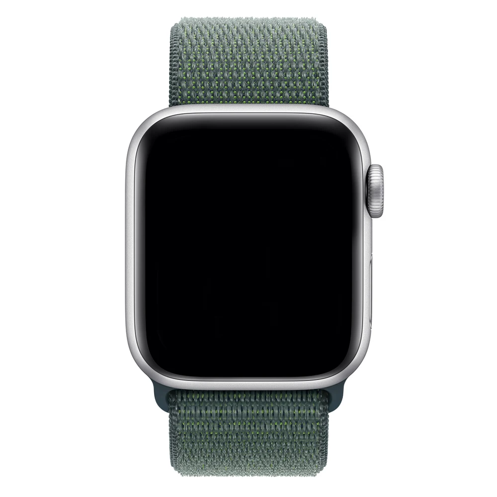 URVOI Sportarmband für Apple Watch Ultra 4 3 2 Series 12 11 10 9 8 SE3, Nylonarmband für iWatch, 42 46 mm, atmungsaktiver Hakenverschluss – Detail 1