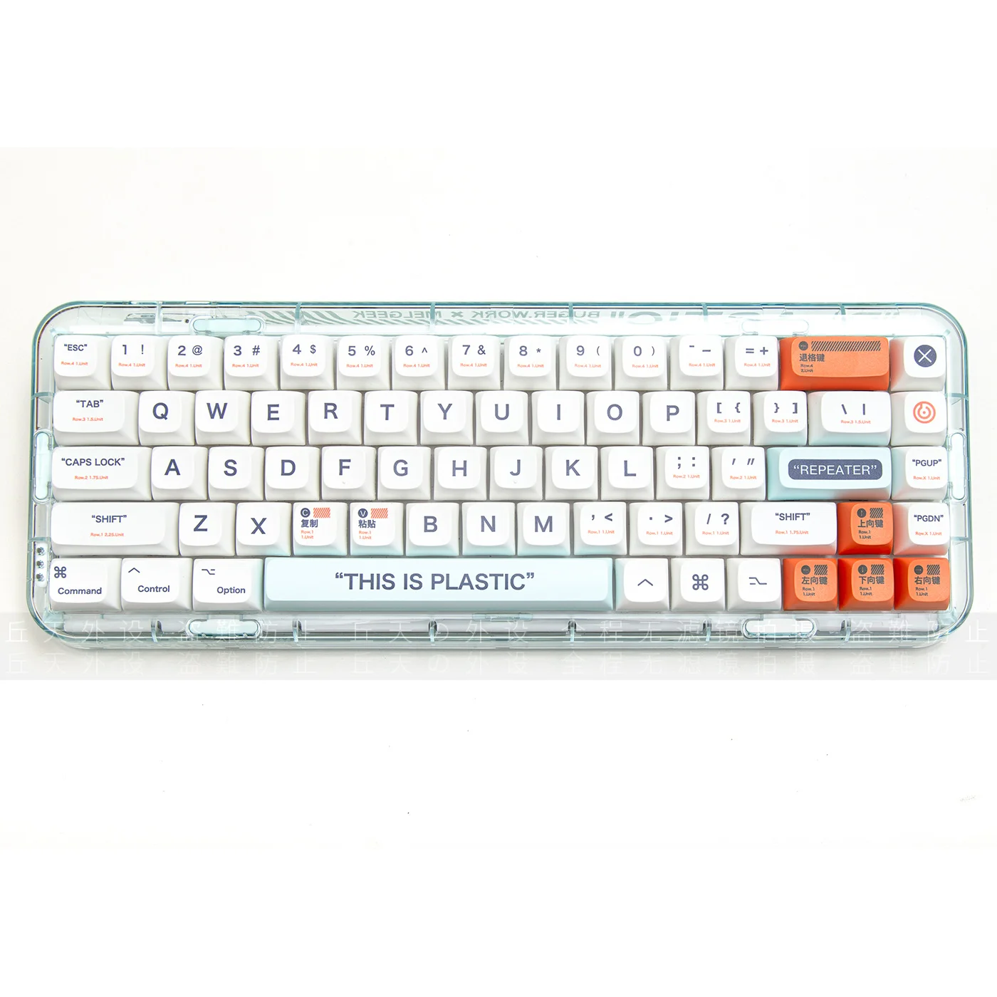 

140 Keys PBT Plastic Keycaps XDA Profile Suit for MAC Mechanical Keyboard Dye Sub White GK61 Anne Pro 2