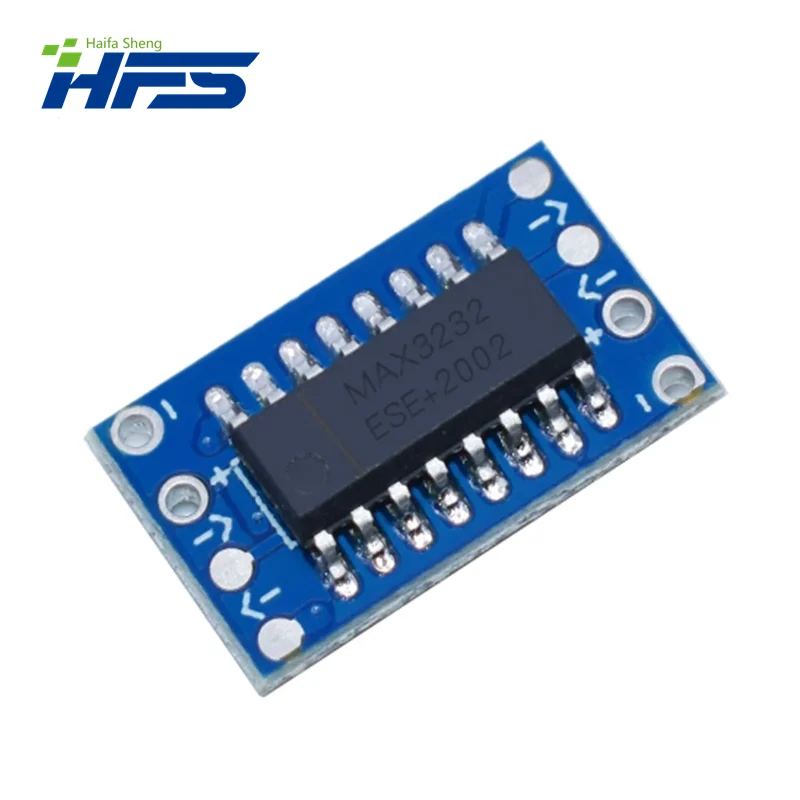 10PCS The mini RS232 MAX3232 turn TTL level conversion board serial conversion module.We are the manufacturer