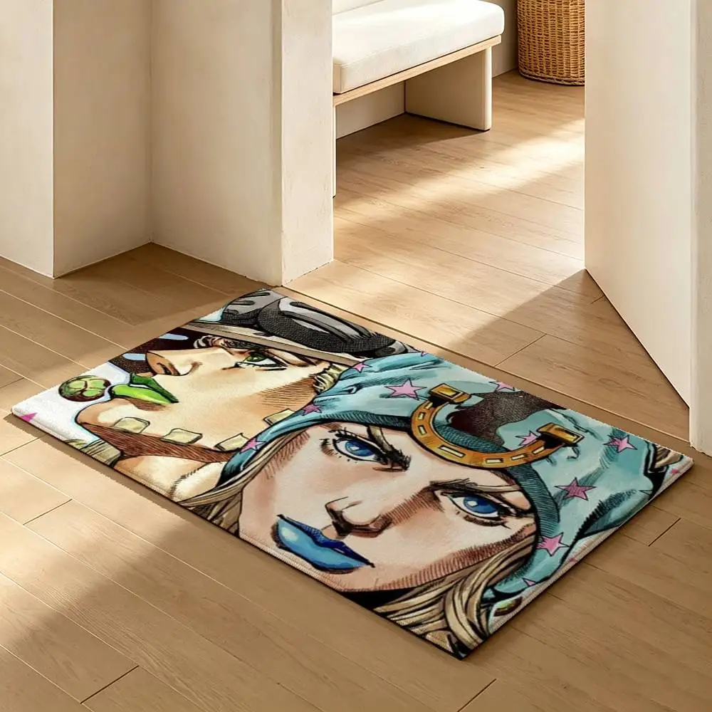 COOL J-JoJos B-Bizarres Adventures  Soft Absorbent Decorative Floor Mat for Bathroom Entryway Living Room