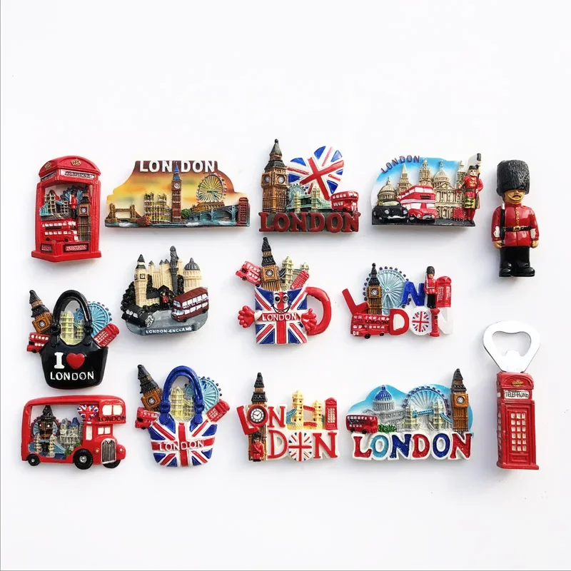 

UK Refridge Magnets England Tourist Souvenirs London Fridge Stickers Home Decor Wedding Gifts Photo Wall Magnetic Stickers