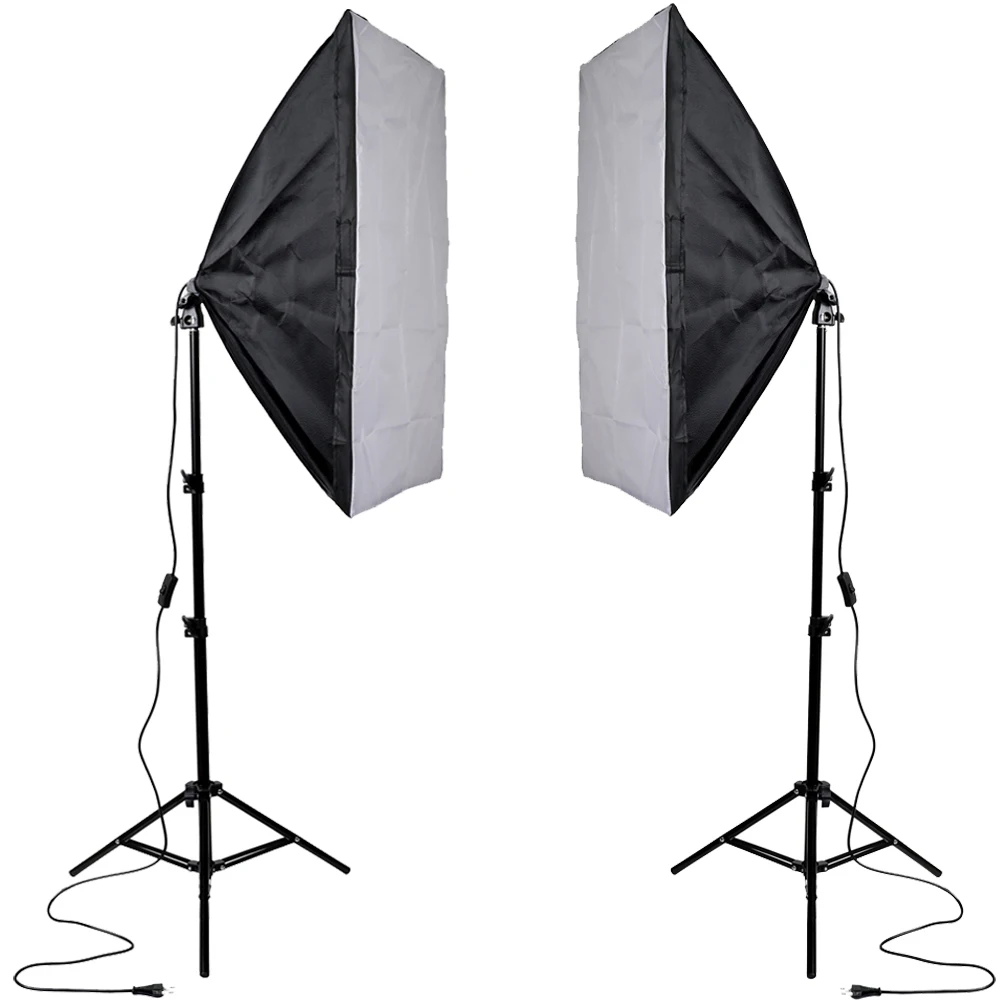 

Photography Softbox 50x70CM 1.6 1.8 M Triopod Video Soft Box Photographic Equipment Photo Studio With Lamp Holder E27