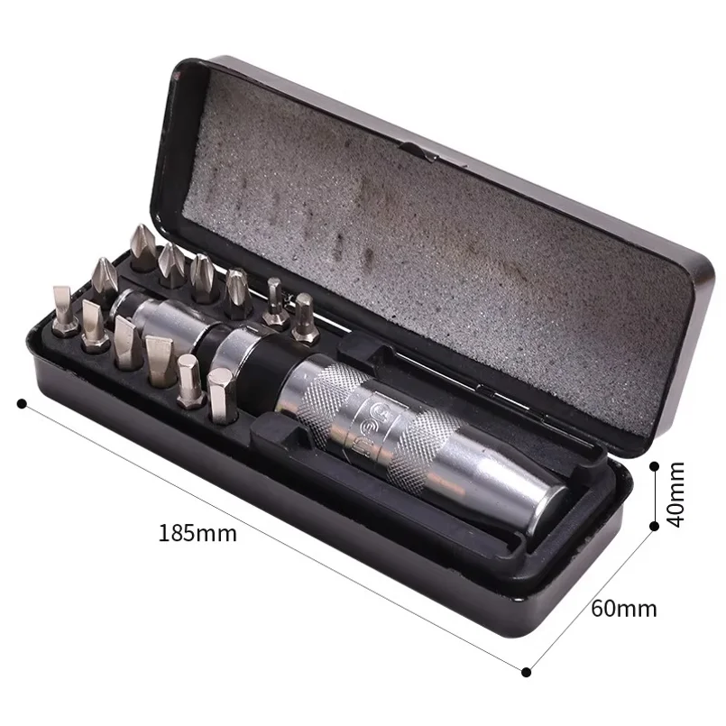Cross shaped tapping impact screwdriver set