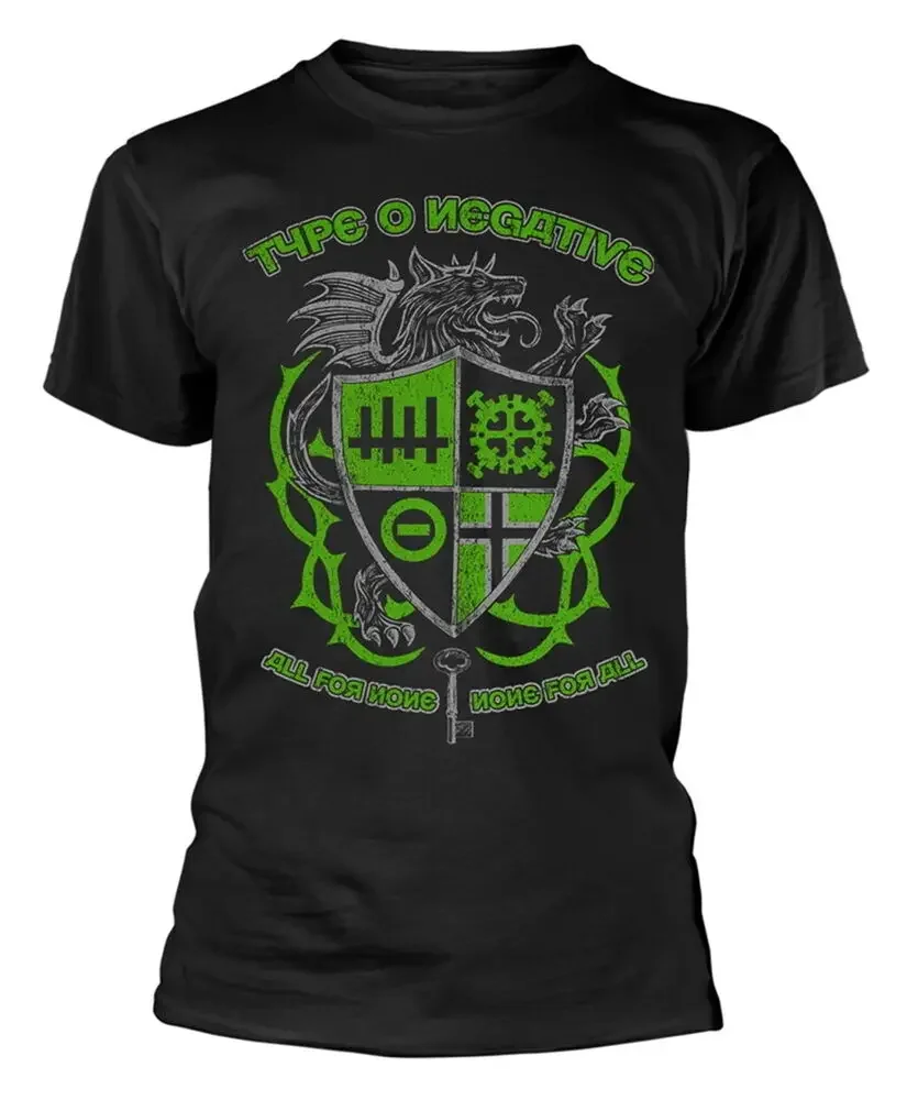 Type O Negative Wolf Crest    Anime pattern for both men and women High quality cotton Short Sleeves