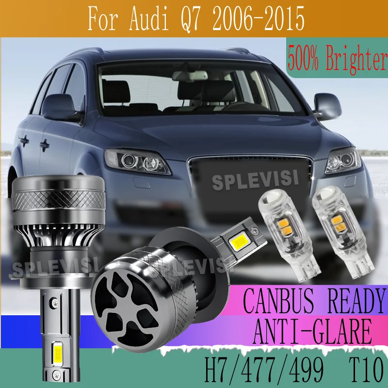 Quiet Fan Reliable Nighttime Performance Warranty LED HEADLIGHT For  Audi Q7 2006 2007 2008 2009 2010 2011 2012 2013 2014 2015