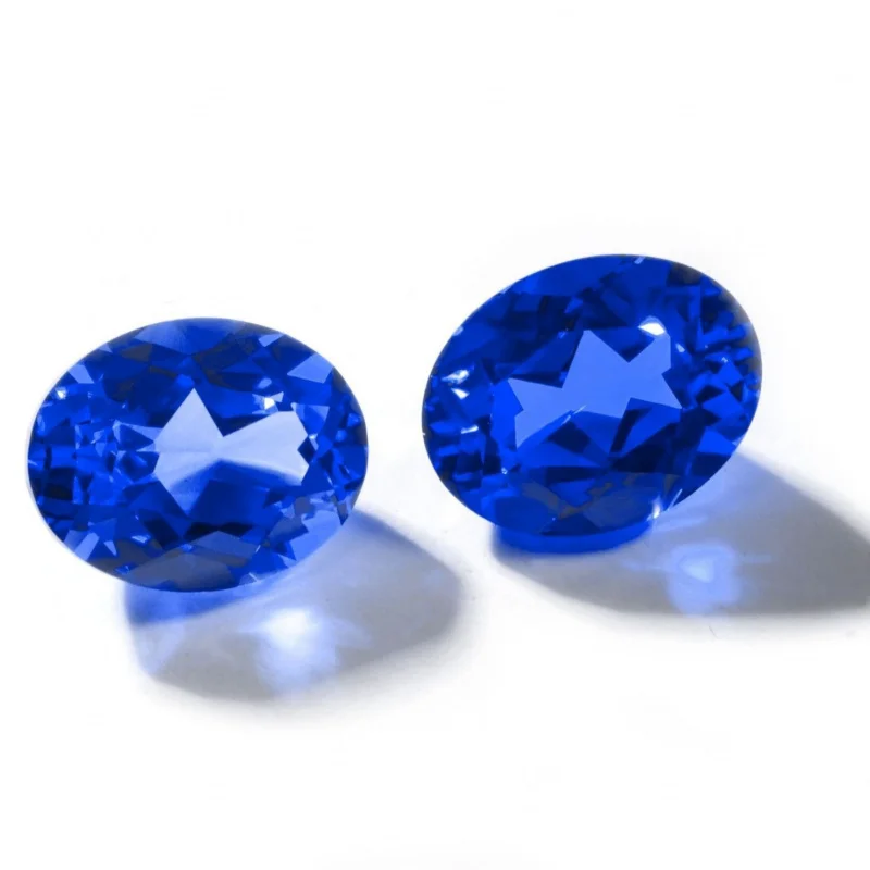 

Cultivated Gemstone Cobalt Blue Laboratory-Cultivated Cobalt Spinel Blue Small Bare Stone Oval Shape Different Sizes Wholesale