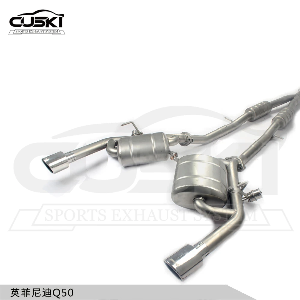 Catbcak Exhaust for Infiniti Q50 2012-2018 2.0T/2.5L/3.7L Exhaust Stainless Steel Mid-End Section