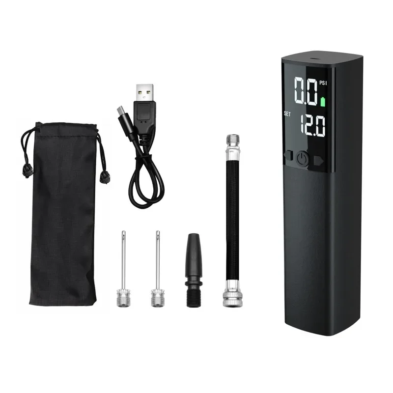 

Перезаряжаемый и портативный электрический воздушный насос для шариков, оснащенный ЖК-экраном и светодиодной подсветкой, компактный насос 12 фунтов на квадратный дюйм, идеально подходит для Swi