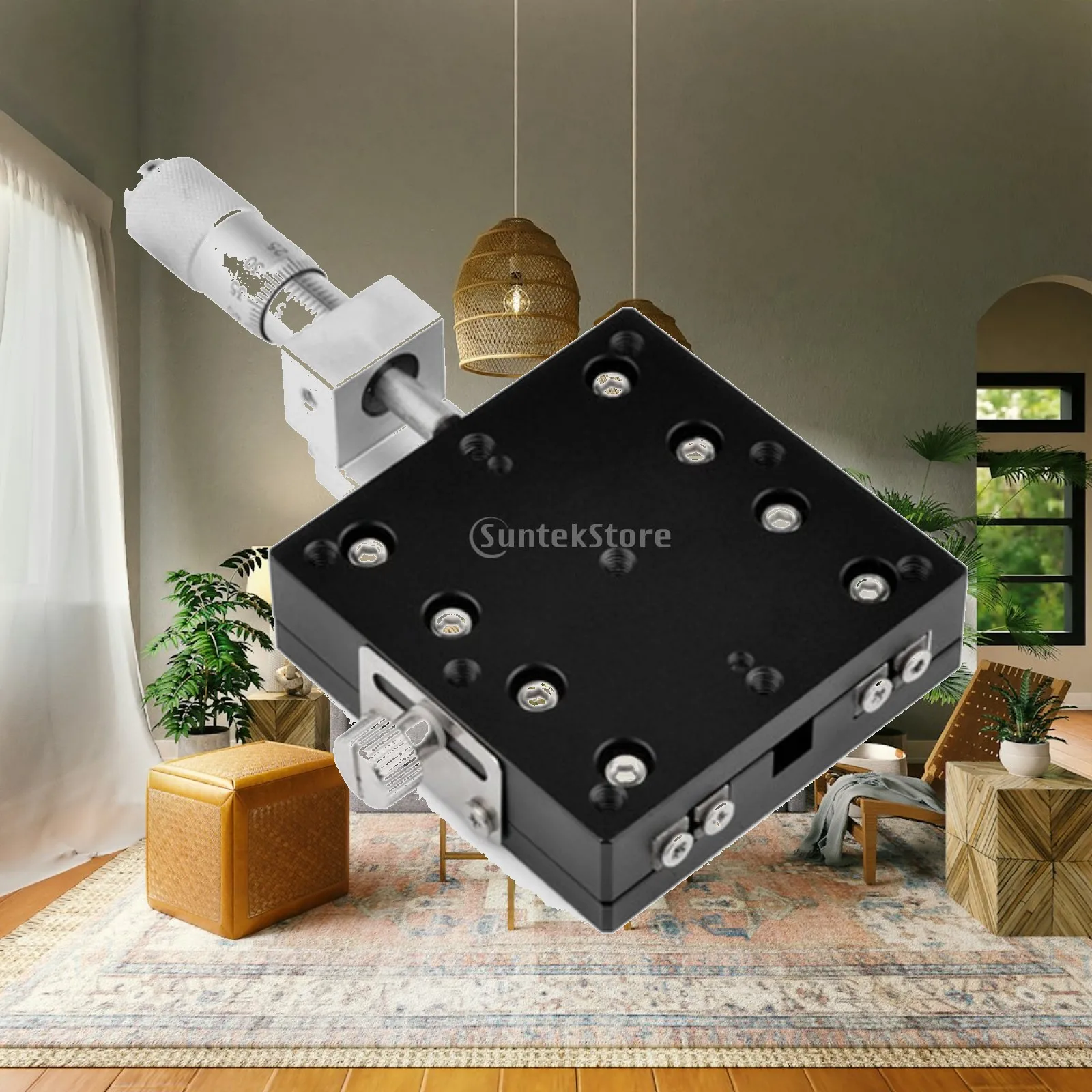 Manual Sliding Stage Precision Manual Displacement Platform Stable Smooth for Laboratory, Workbench