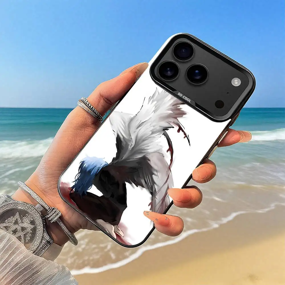 حافظة هاتف كارتون S-Sally Face SF حافظة سوداء لهاتف iPhone17,16,15,14,13,12,Pro,Max,Plus,E,SE4,Air,Mini