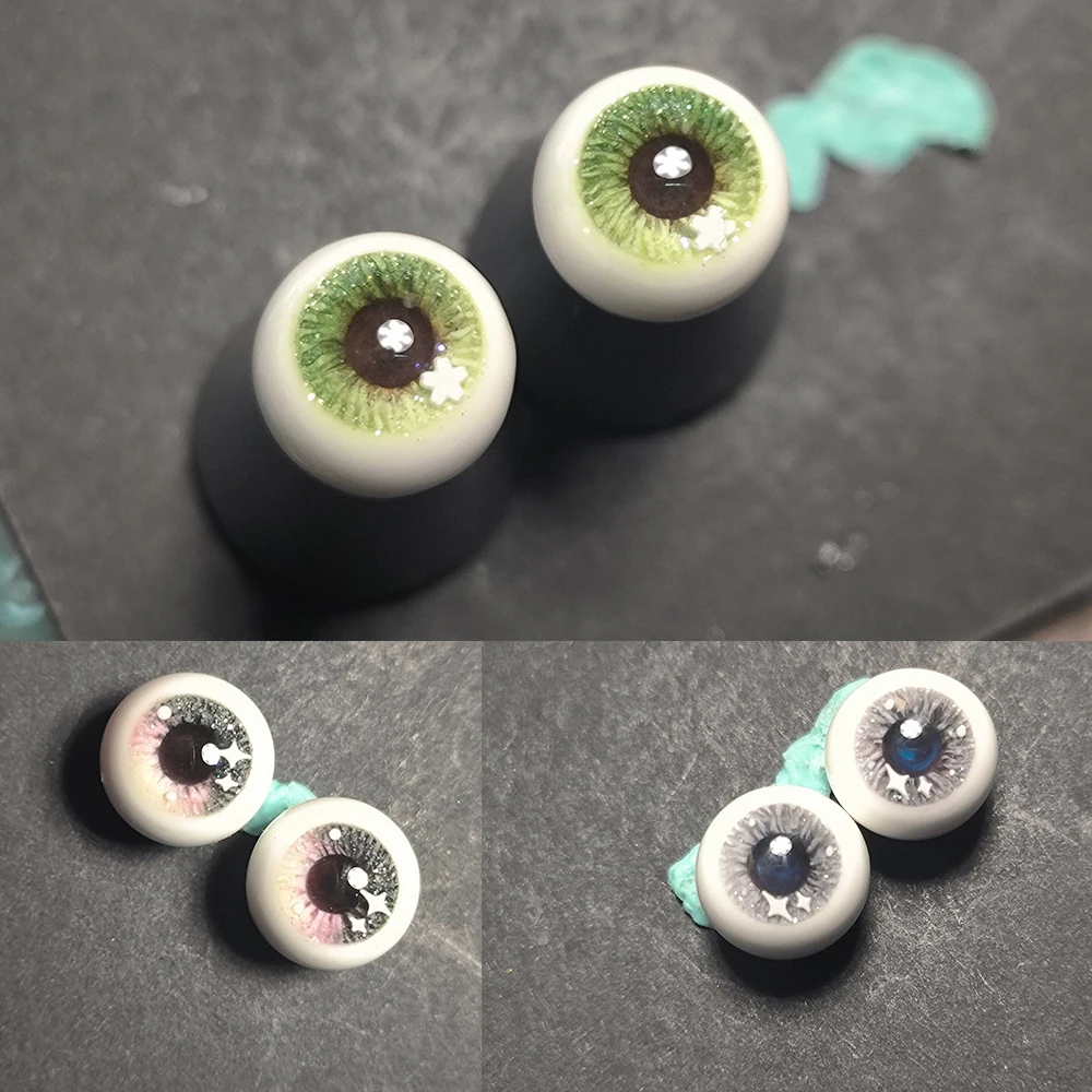 DIY 수제 눈 송진, OB11 석고 눈용 인형 액세서리, 10mm