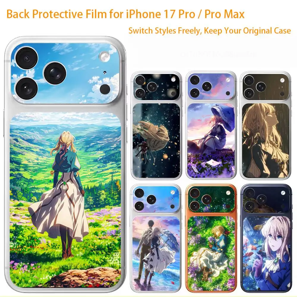 

Защитная пленка Violet Evergarden Premium для iPhone 17 Pro/Max, наклейка для защиты задней рамки камеры (не чехол)