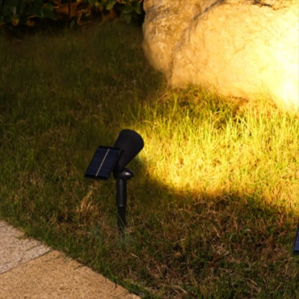 9/1 LED Solar Spotlights Anti-freezing Pathway Lights Brightness Adjustable Spot Light Waterproof Tree Lights Garden Decor Lamp