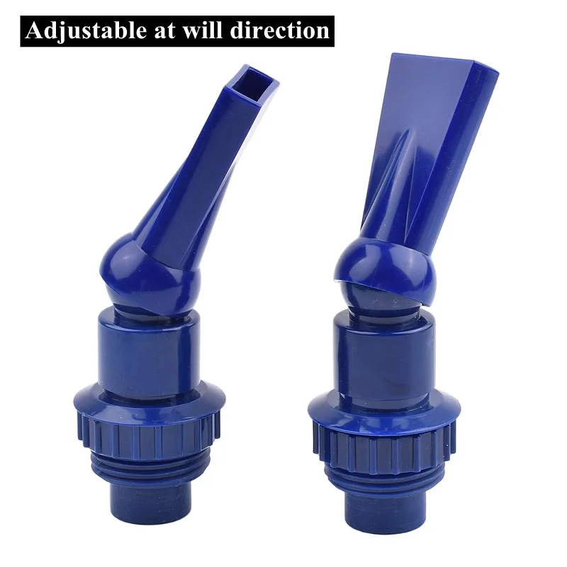Blue Perforated Duckbill 20mm/25mm Aquarium Adjustable Water Output Nozzle Fish Tank Filter Pump Duckbill Sprinkler