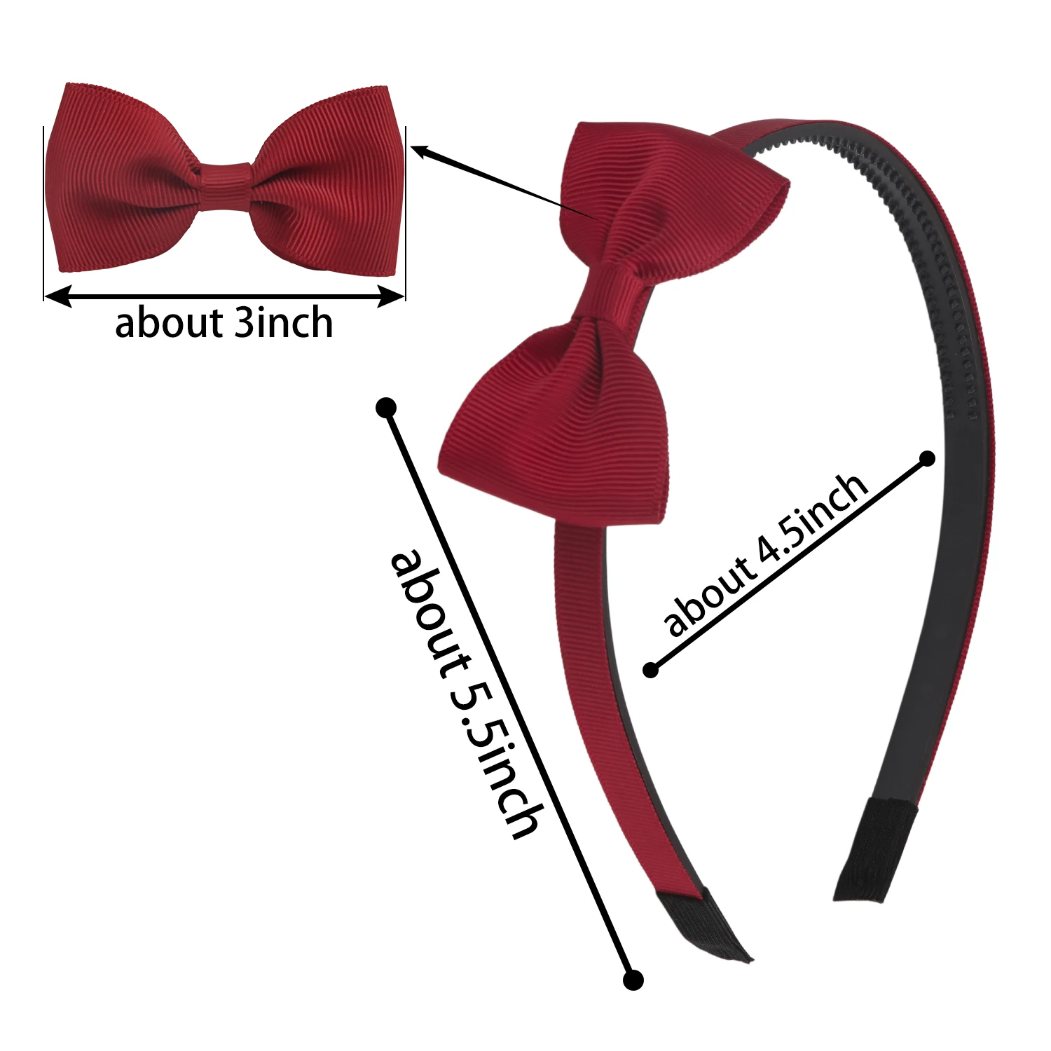 Grosgrain Ribbon Hair Bows Headbands for Girls