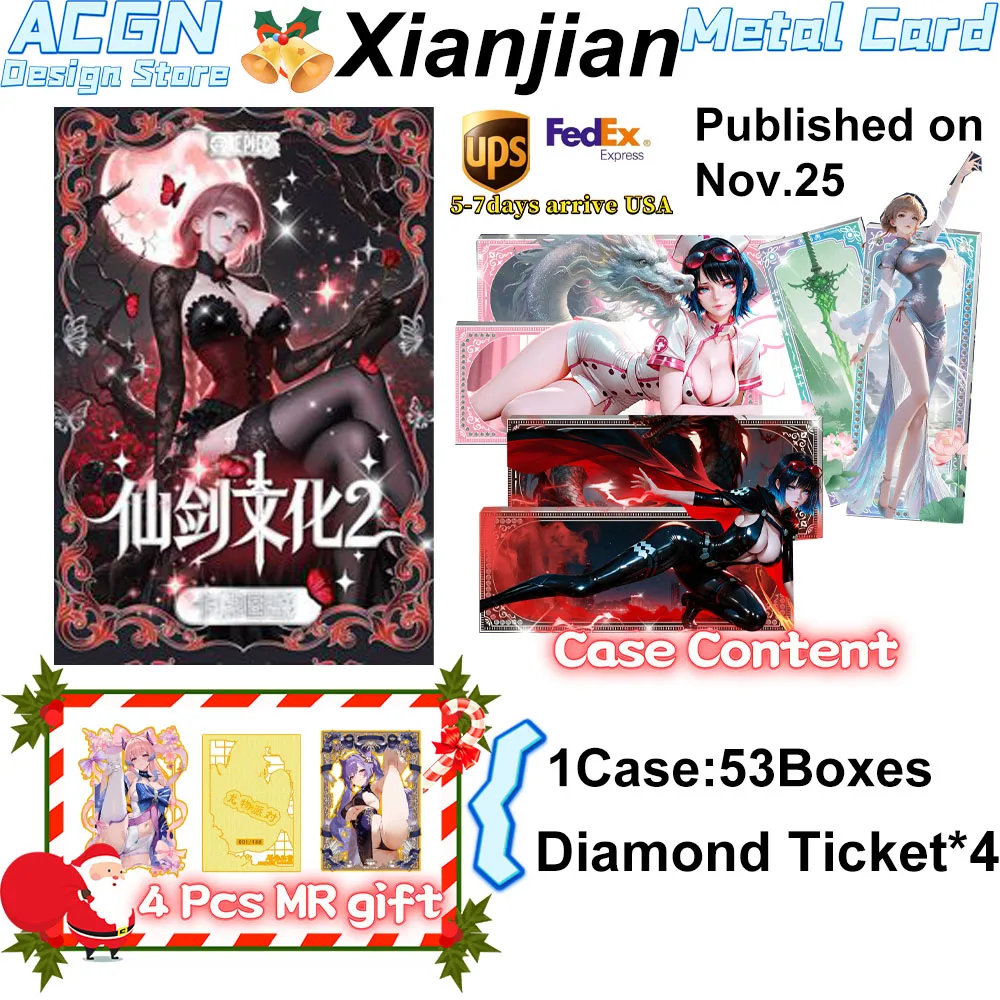 

2025 Newest All-metal collective Xianjian One Piece Waifu Robin Nami Palying Trading Collection Cards Waifu Cards Goddess