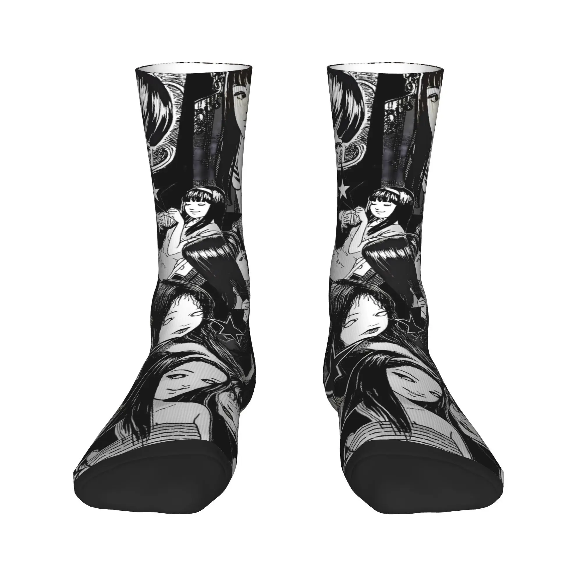 Tomie Junji Ito calcetines antibacterianos Unisex hombres suaves transpirables calcetines para deportes al aire libre primavera Vintage calcetines gráficos