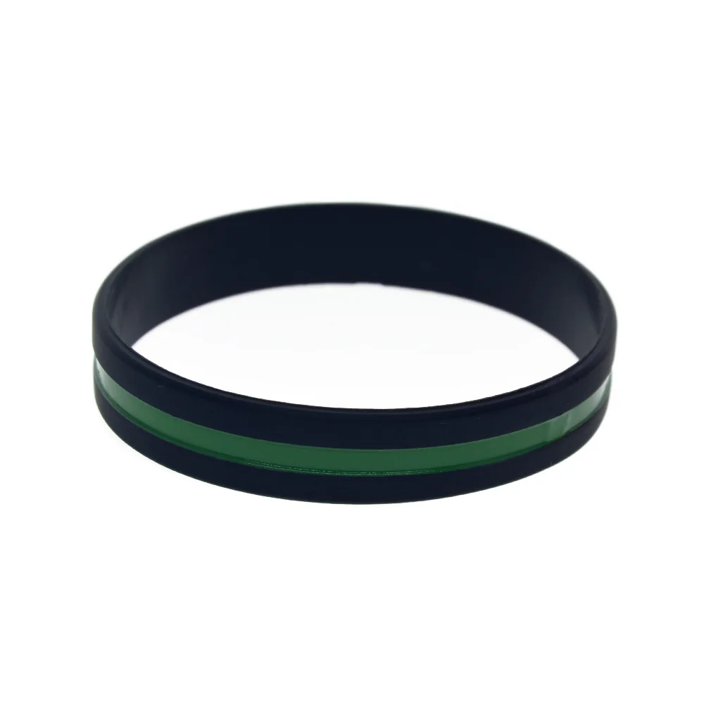 50 Stück, Armband aus Silikonkautschuk mit geprägtem Logo, in den Farben Gelb, Grün, Rot und Blau, Unisex-Design, Erwachsenengröße. – Detail 5