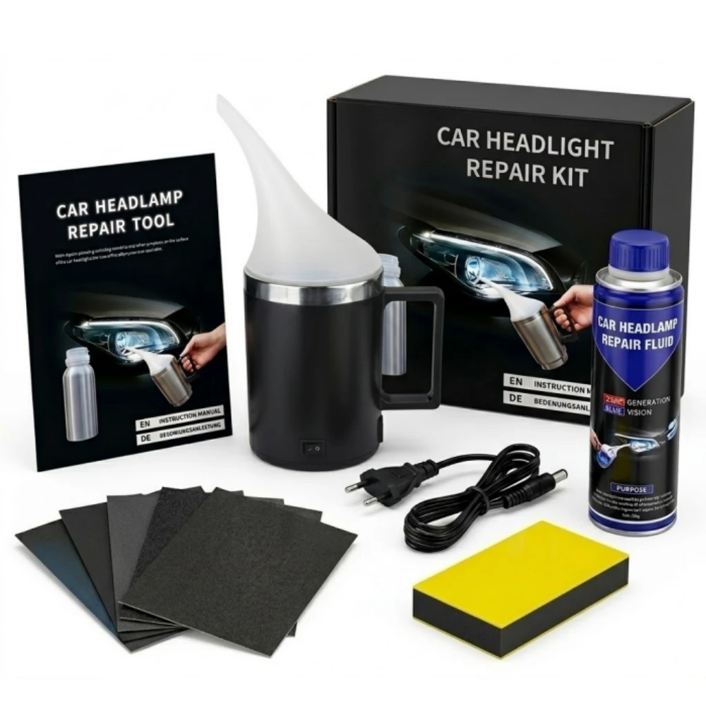 

Car Headlight Restoration Repair Fluid 200ml Kit Renovated Automotive Headlight Restoration Fumigation