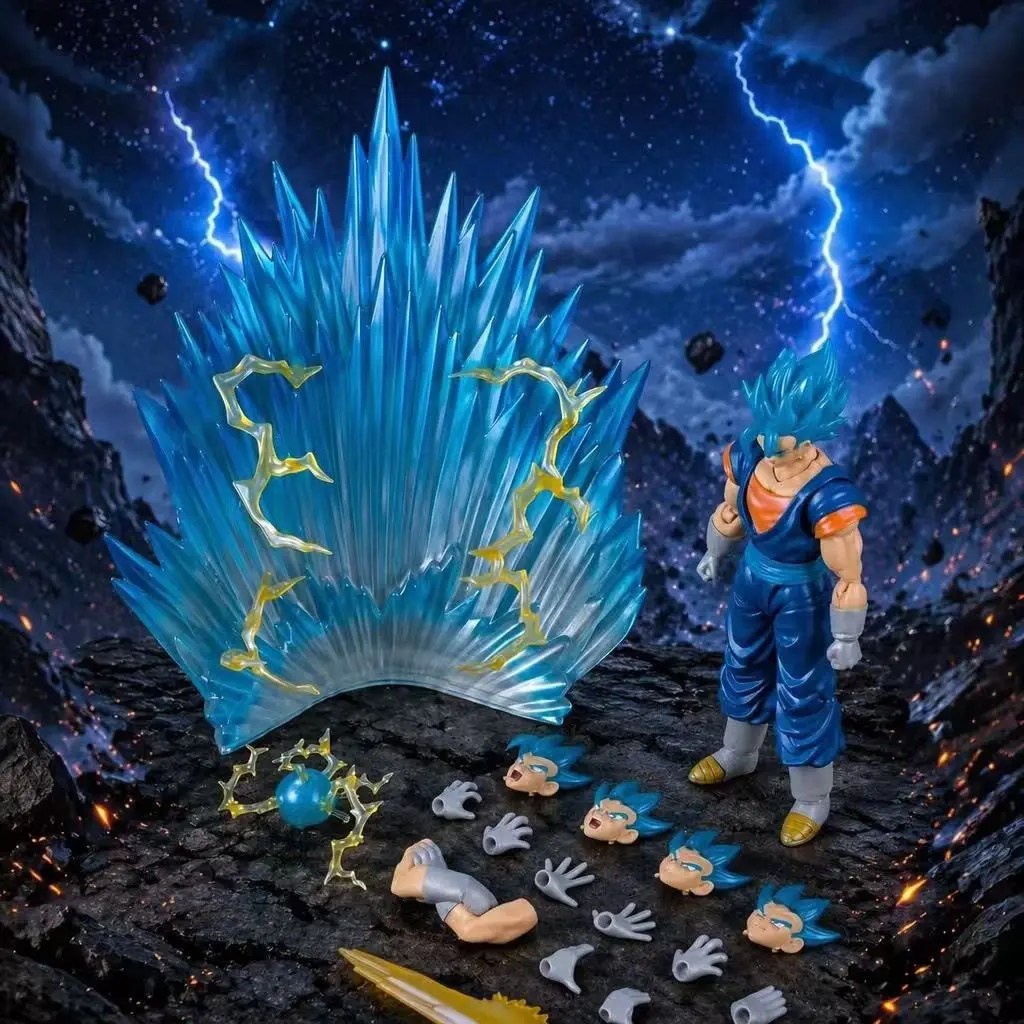 In Stock KO SHF Ultimate Ace Blue Vegito Articulated Figure Power Feared Even By Gods Vegito 2.0 Anime Action Figures Toys Gifts