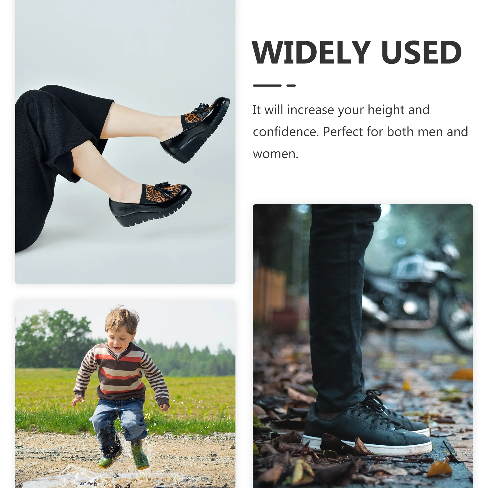 

Height Increase Insoles Men Shoe Lifts Inserts Non-Slip Sweat-Absorbing Shockproof Heel Cushion Foot Care Tool For Daily