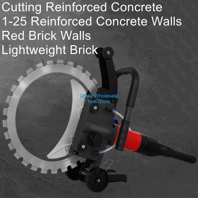 Adjustment-Free Concrete Cutter: Handheld Dust-Free Circular Saw for Cutting Reinforced Concrete Walls