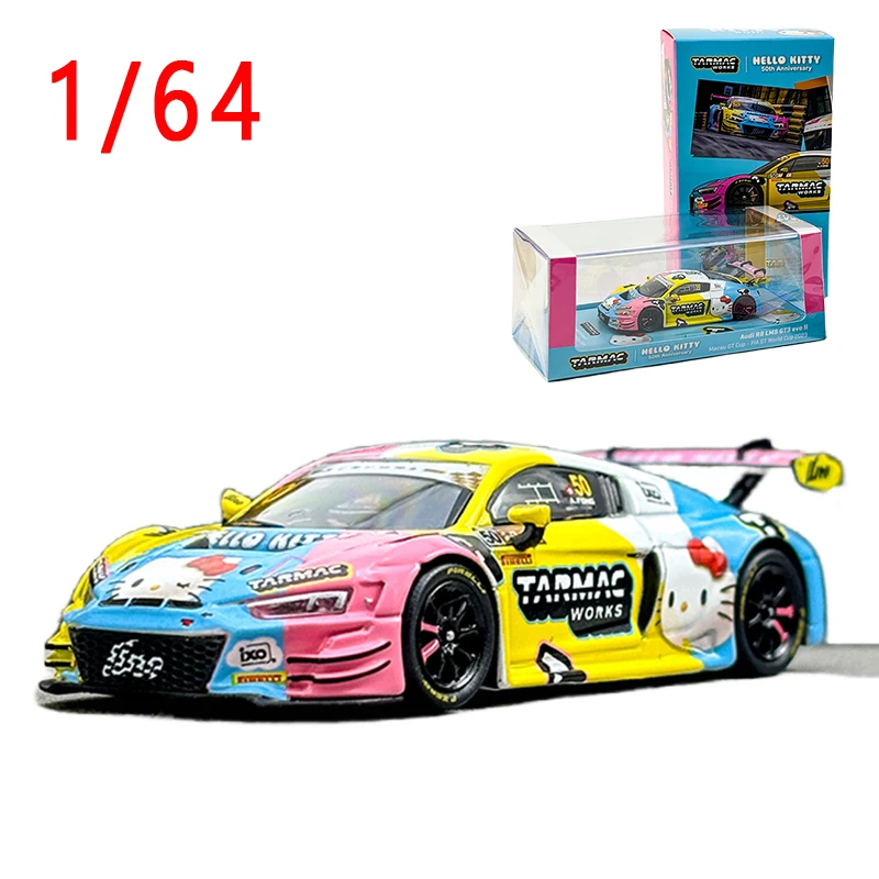 

Diecast 1/64 Scale Audi R8 GT3 Evo Sports Car Model Alloy Audi R8 GT3 LMS Evo Sports Car Model Collection Decoration