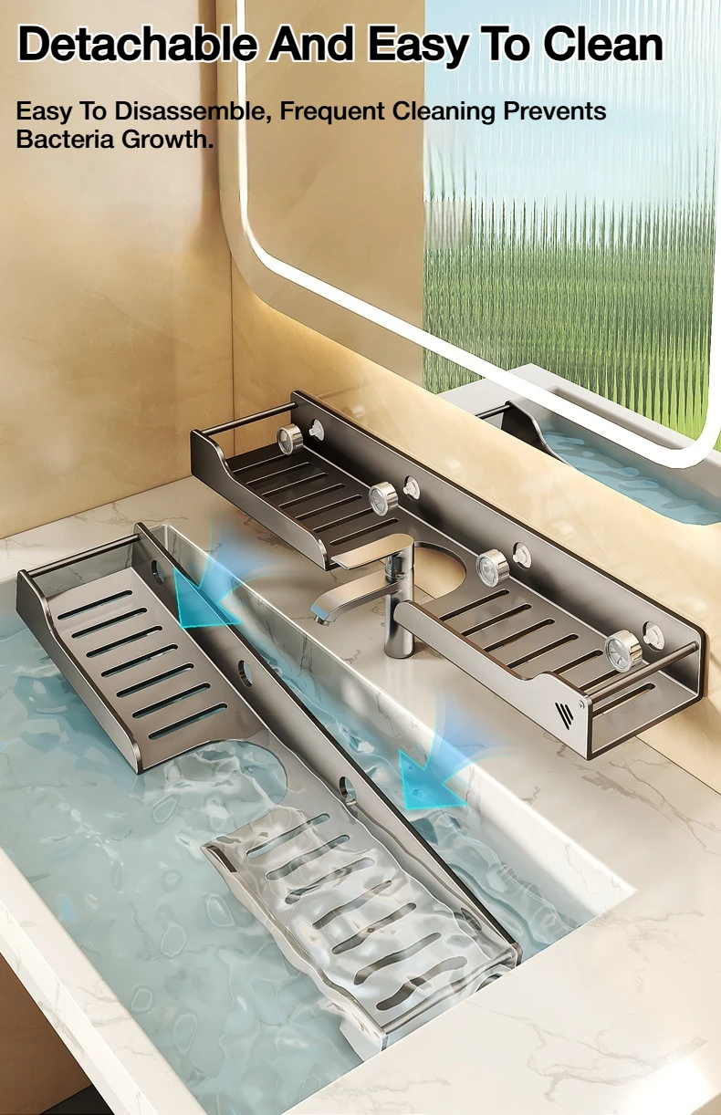 Suction-Cup Sink Organizer Shelf — product detail 9