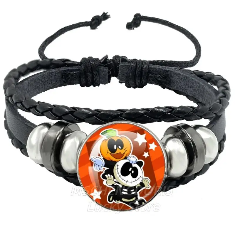 Spooky Month Friday Night F-Funkin Skid And Pump Bracelets Art Multilayer Braided Bracelet Jewelry Accessories Fans Gift MS011 ﻿