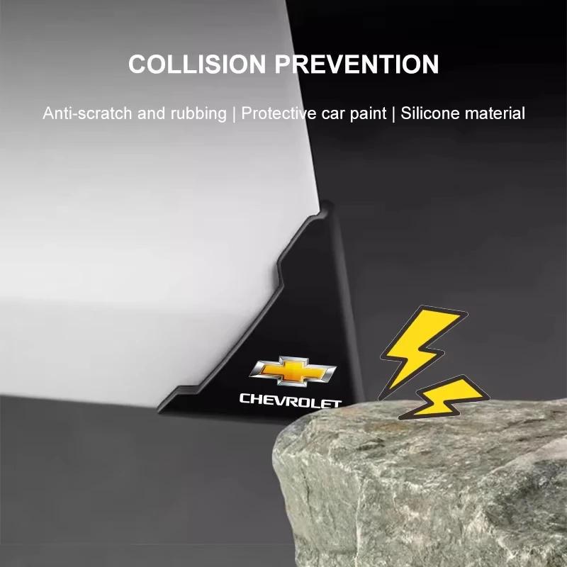 2 قطعة باب السيارة ركن حماية الشارات ملصقات تصفيف السيارة لشروليه كروز أفيو كامارو غارنا أبيكا لوفا الشراع شرارة إمبالا #6