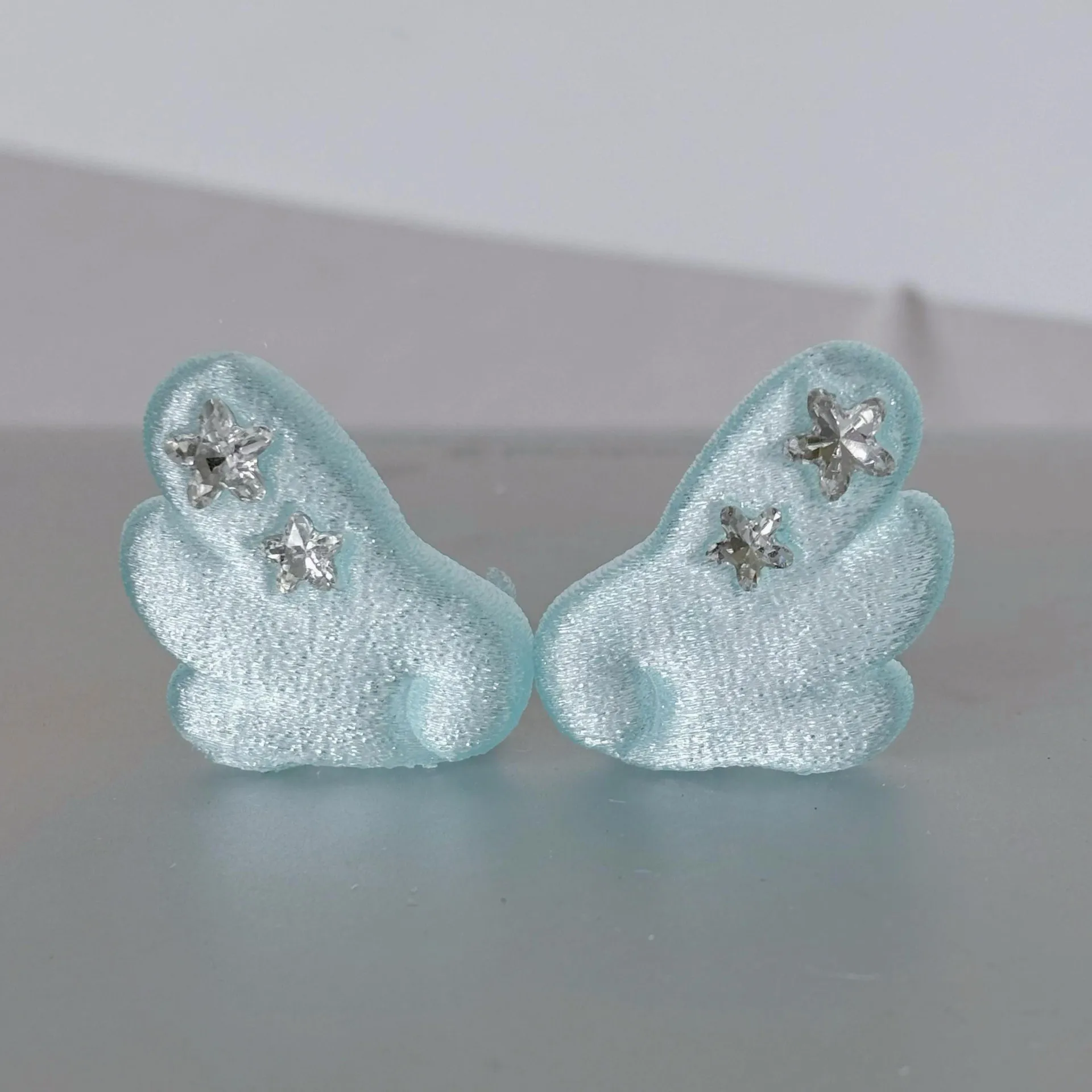 Angel Wing Star Miniatures Rhinestone Earphone Decor Clips Wired Wireless Earbud Ornament Charms Sweet Headphone Accessories
