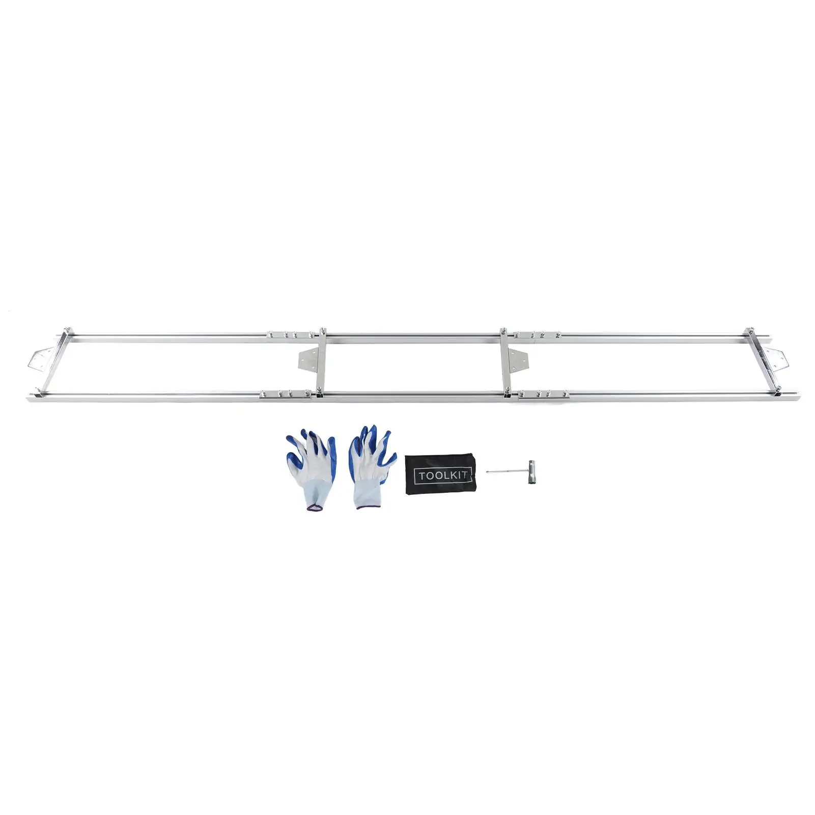

9ft 2.7m Aluminum Alloy Chainsaw Mill Guide System with 4 Crossbar Kit for Smooth Cutting
