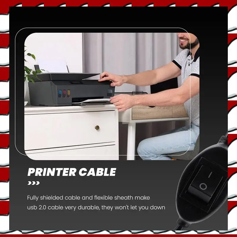 

T35C 3X 2 в 1 Кабель принтера USB A к B «папа-папа» Кабель принтера для Hp Canon Разветвитель принтера для двух компьютеров A