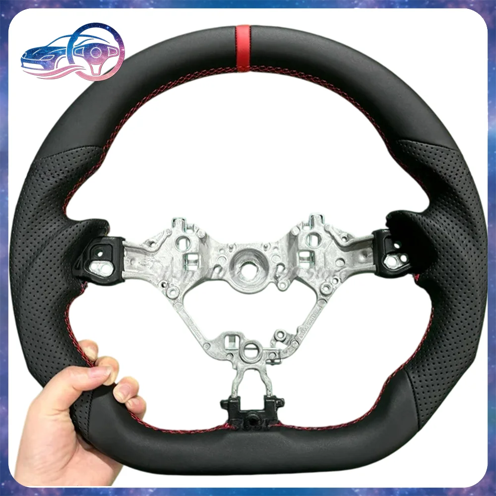 Leather Steering Wheel Fit For Toyota 86/Subaru BRZ GR86 GR 86 2017-2024 Perforated Leather  Steering Wheel Car Accessory