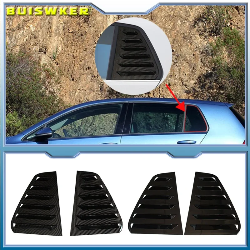 Für VW Golf 7 7,5 MK7 MK7,5 GTI GTD TSI TDI R R-Line 2013-2020 Auto Hinten Seite fenster Lamellen Lüftungsschlitze Windschutzscheibe Dekoration Abdeckung