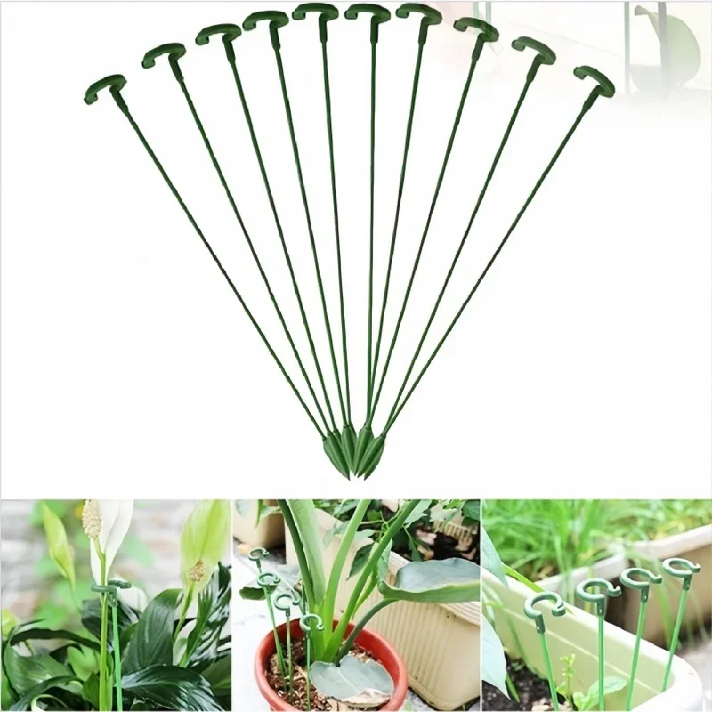 1-4pcs Potted Plant Support Stakes Durable Floral Climbing Stands Racks Home Garden Decor Gardening Tools