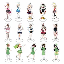 GIRLS und PANZER Nishizumi Miho Isuzu Hana Acrylic Stand Model Plate Keychain Desk Decoration Friends Gift Figure Display