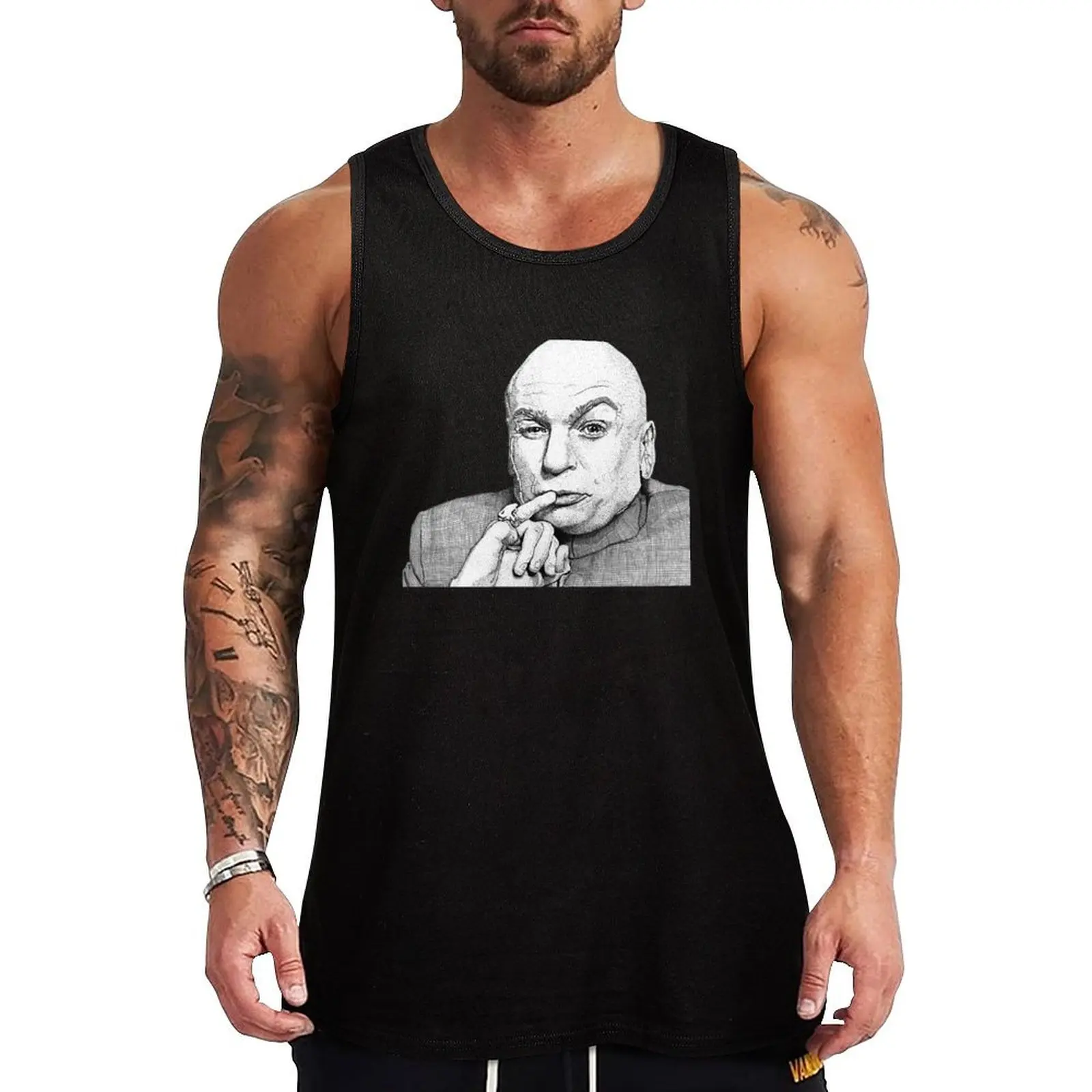 Dr Evil | Austin Powers Tank Top male top vests for men