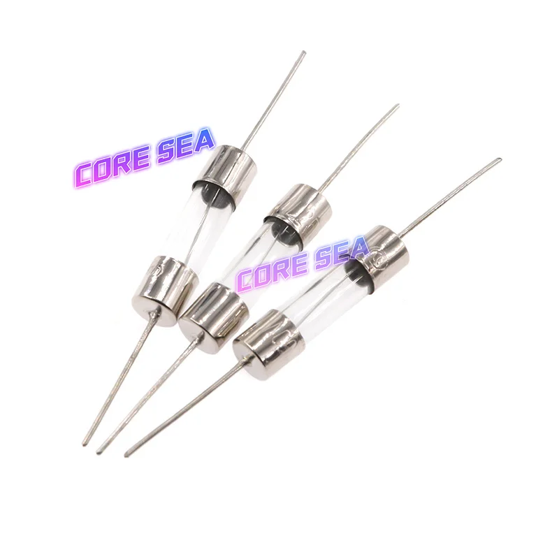 Glass fuse tube 5 * 20mm with pin 1/2/3.15/4/5/6.3/8/10A250V induction cooker 5x20