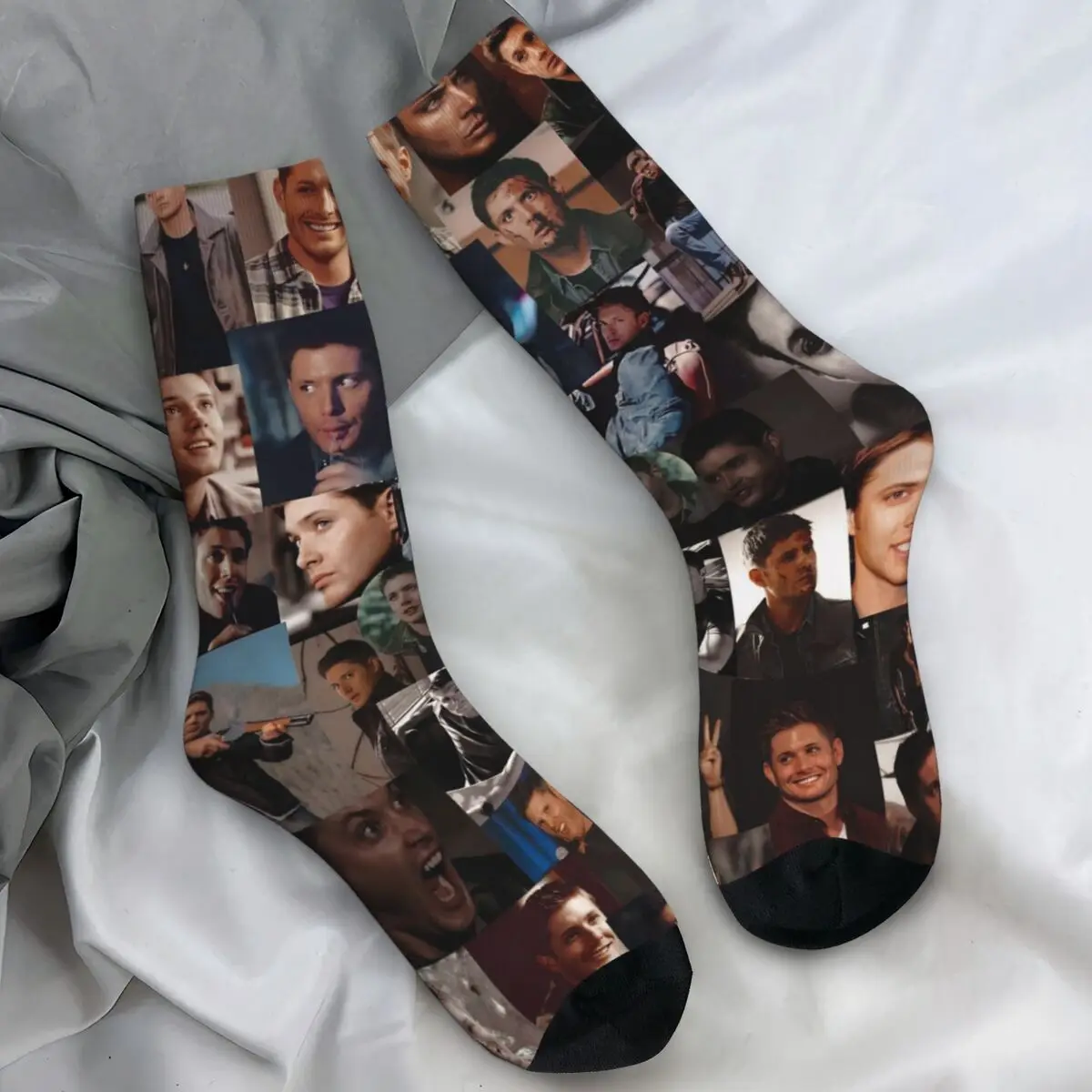 جوارب Dean Winchester للتلفزيون الخارق للطبيعة، جوارب غير رسمية للرجال، جوارب جري متوسطة ناعمة، جوارب شتوية مضادة للانزلاق #1