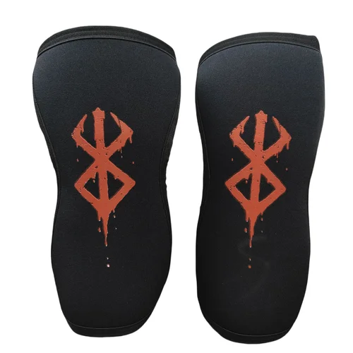 1 par de rodilleras de fuerza, rodillera de compresión de neopreno de 7mm, soporte para levantamiento de pesas, levantamiento de pesas, sentadillas para mujeres y hombres