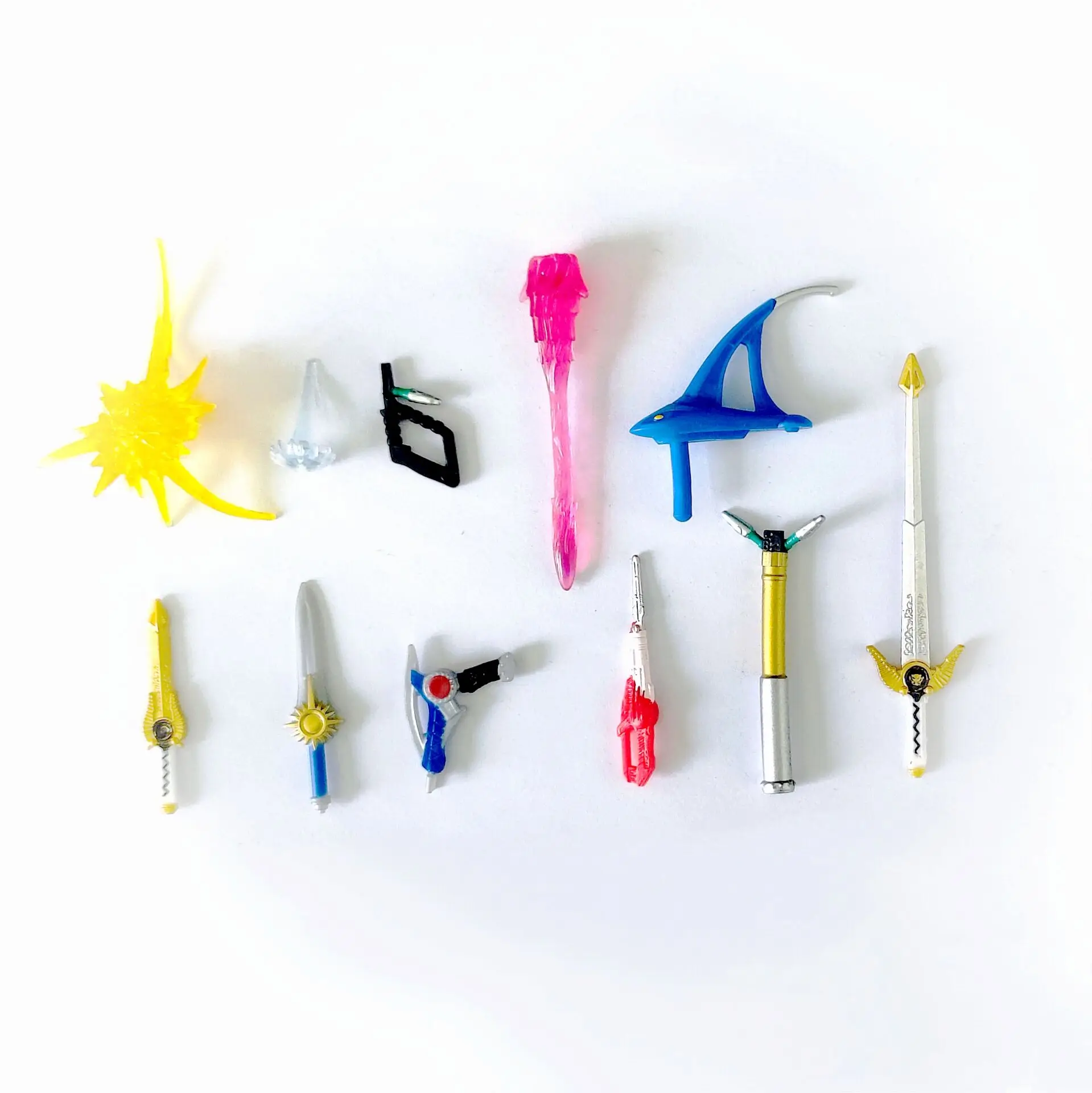 Lot of Random Power Rangers Sword Gun Weapon Pistol Blast Effect Suit for 6