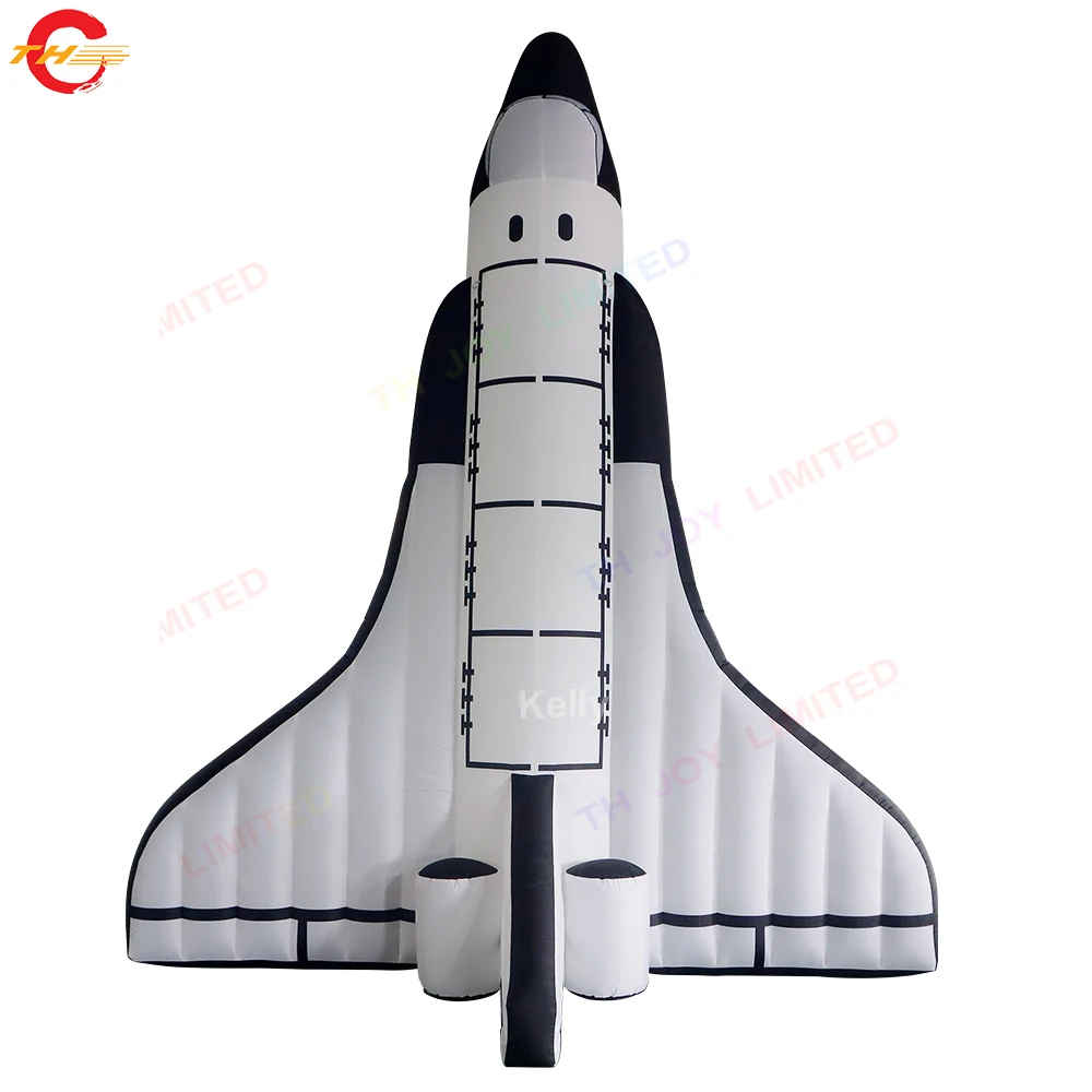 

Free Door Shipping 5m High Giant Inflatable Rocket Spaceship Model for Outdoor Advertising