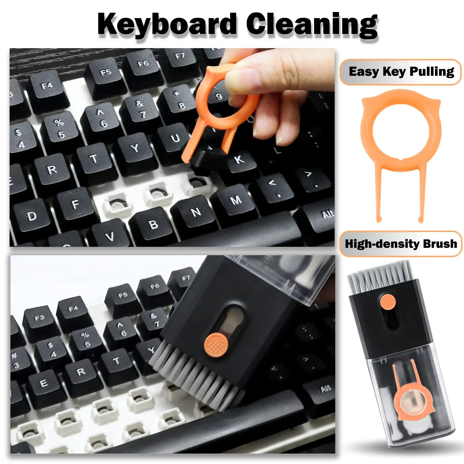 10 in 1 Keyboard Cleaning Brush Kit Earphone Cleaning Pen for Airpod 1 2 3 Cleaning Tool for Computer/MacBook/iPad/Camera