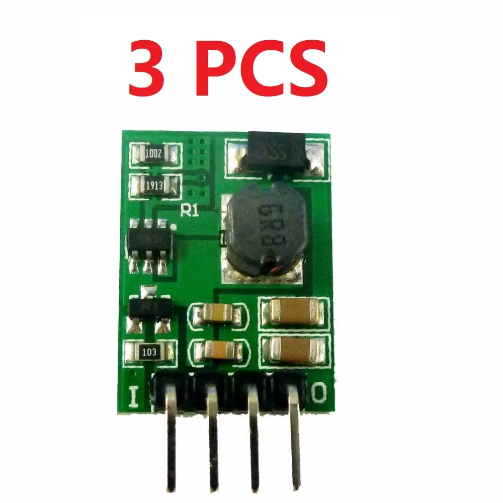 3 PCS DDEN12MA ON/OFF DC-DC 3V 3.3V 3.7V 4.2V 5V to 5V 6V 9V 12V Step-up Boost Converter Voltage Regulate Power Supply Module