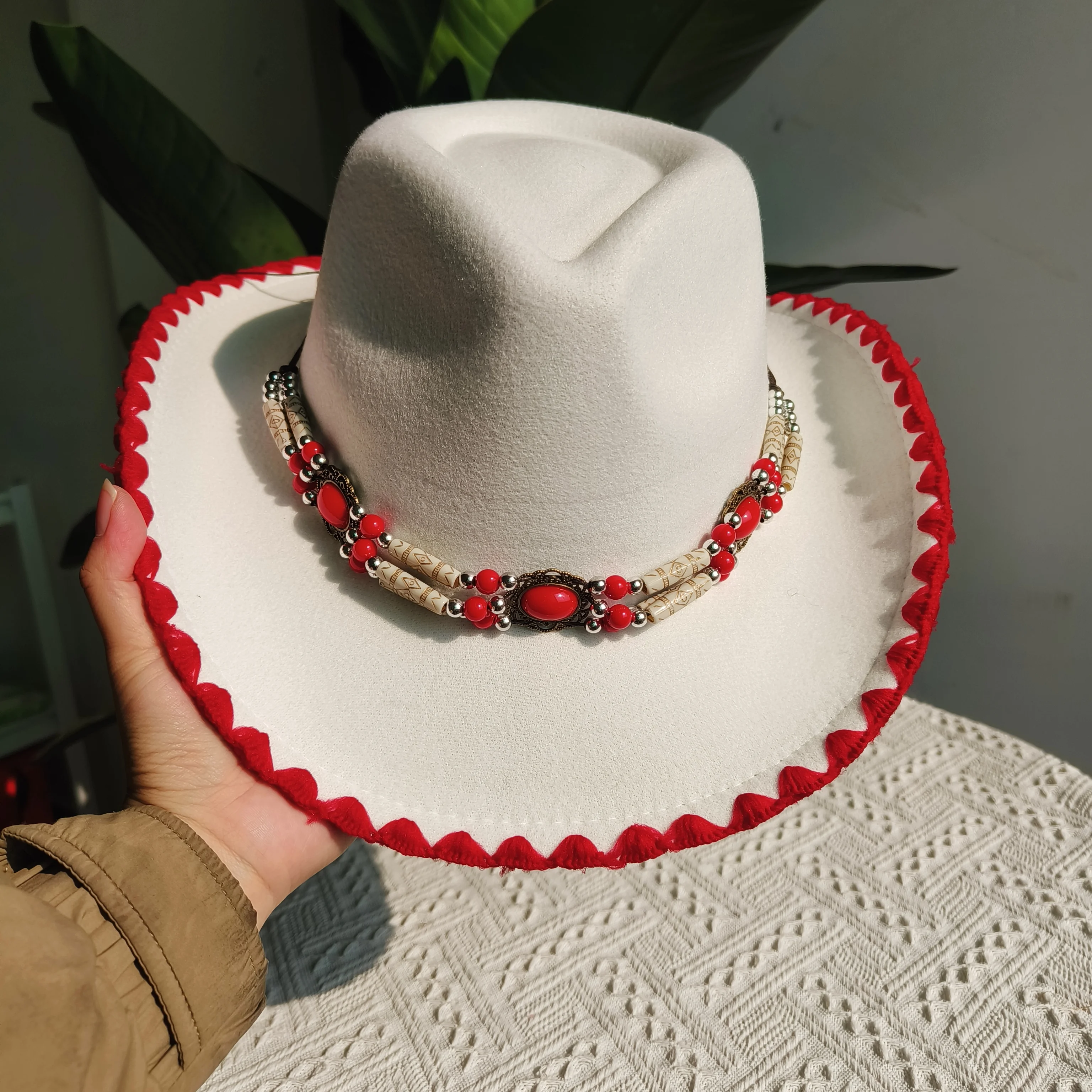 Retro Western Cowboy Hats Ethnic Leather Belt cowboy Hat For Men Women Hats vintage Sorero hombre sombrero vaquero hombre